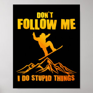 Cool Snowboarding Art For Men Women Snowboard Snow Poster
