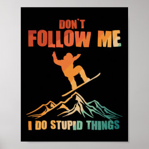 Cool Snowboarding Art For Men Women Snowboard Snow Poster