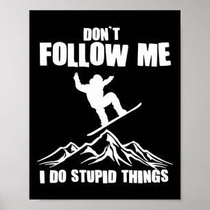 Cool Snowboarding Art For Men Women Snowboard Snow Poster