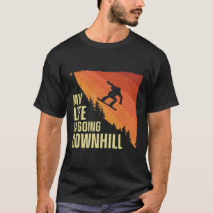 Cool Snowboarding Art For Men Women Snowboard Snow T-Shirt