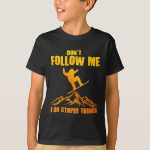 Cool Snowboarding Art For Men Women Snowboard Snow T-Shirt