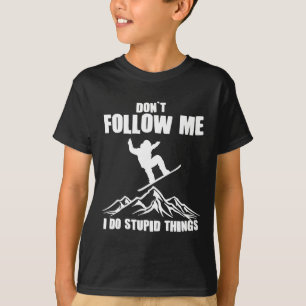 Cool Snowboarding Art For Men Women Snowboard Snow T-Shirt