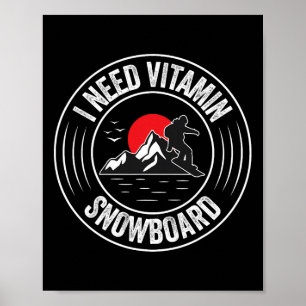 Cool Snowboarding Design For Men Women Snowboard S Poster