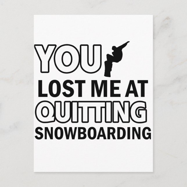 Cool Snowboarding designs Postcard (Front)