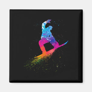 Cool Snowboarding For Men Women Kids Snowboard Sno Magnet