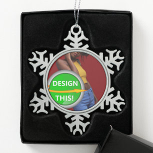 COOL! Snowflake Ornament - Pewter - Custom
