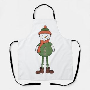 Cool Snowman Apron