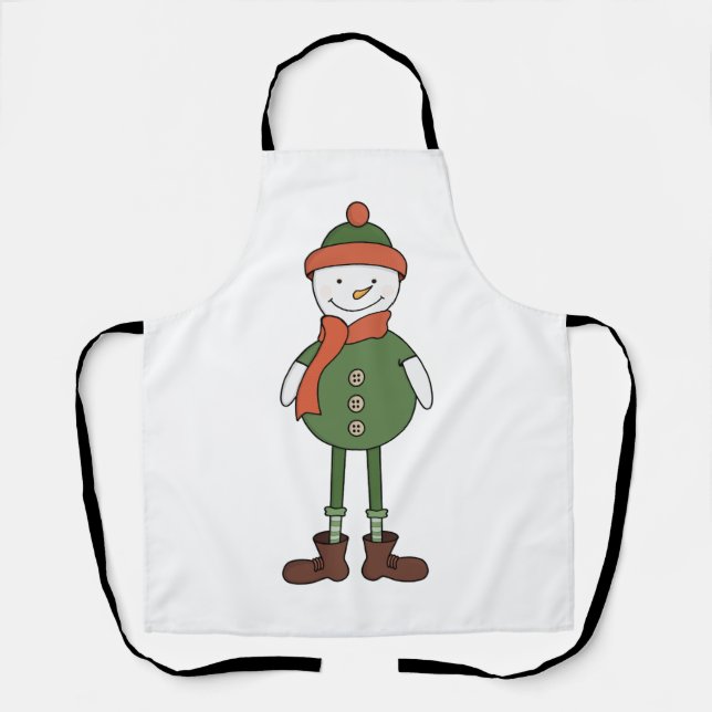 Cool Snowman Apron (Front)