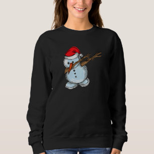 Cool Snowman Dab Dabbing Dancing Christmas Xmas Pa Sweatshirt
