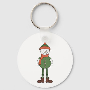 Cool Snowman Key Ring
