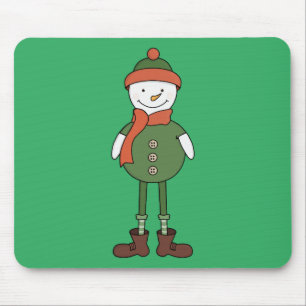 Cool Snowman Mouse Pad