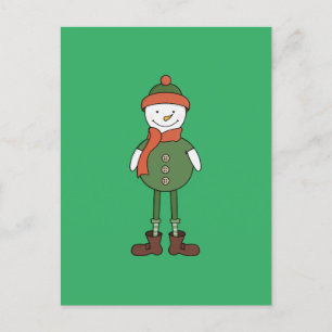 Cool Snowman Postcard