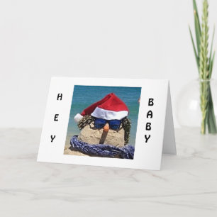 COOL SNOWMAN SAYS YOUR LOVE MELTS MY HEART HOLIDAY CARD