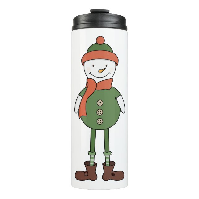 Cool Snowman Thermal Tumbler (Front)