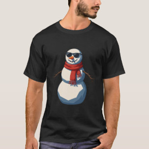 Cool Snowman with Sunglasses - Funny Christmas T-Shirt