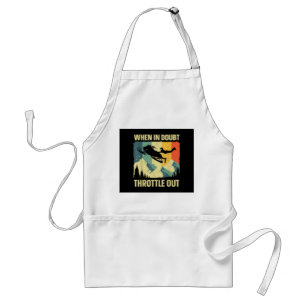 Cool Snowmobile Art for Men Women Kids Snowmobile Standard Apron