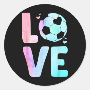 Cool Soccer Art For Women Girls Toddler Themed Soc Classic Round Sticker