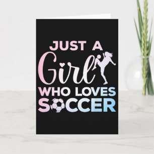 Cool Soccer Art For Women Teen Girls Goalie Soccer Card