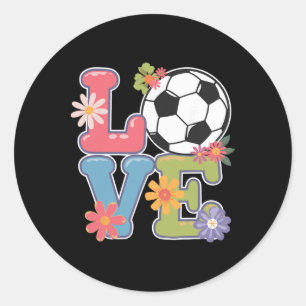 Cool Soccer Art For Women Teen Girls Goalie Soccer Classic Round Sticker