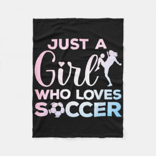 Cool Soccer Art For Women Teen Girls Goalie Soccer Fleece Blanket