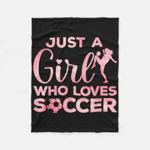 Cool Soccer Art For Women Teen Girls Goalie Soccer Fleece Blanket