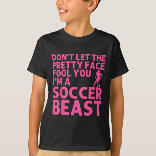 Cool Soccer Art For Women Teen Girls Goalie Soccer T-Shirt