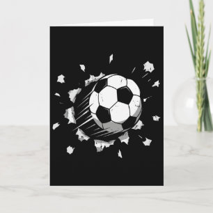 Cool Soccer Ball Graphic Youth Soccer Card