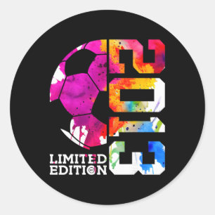Cool Soccer Designs And Outfits 12th Birthday Girl Classic Round Sticker