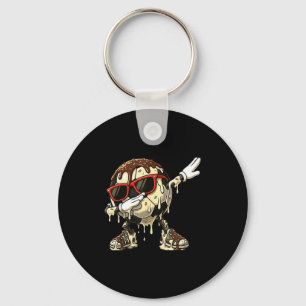 Cool Soccer Ice Cream Dab Dance Funny Melting Spor Key Ring