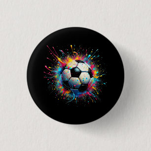 Cool Soccer Player Sport For Boys Men Girls Women 3 Cm Round Badge