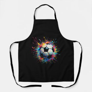 Cool Soccer Player Sport For Boys Men Girls Women Apron