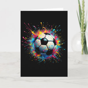 Cool Soccer Player Sport For Boys Men Girls Women Card