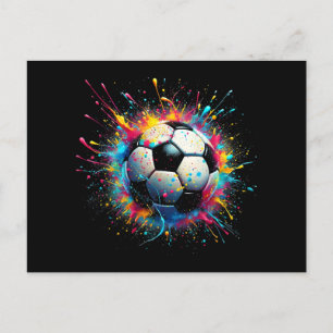 Cool Soccer Player Sport For Boys Men Girls Women Holiday Postcard