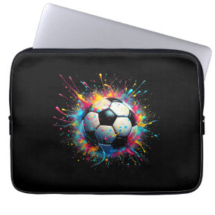 Cool Soccer Player Sport For Boys Men Girls Women Laptop Sleeve