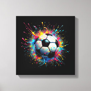 Cool Soccer Player Sport For Boys Men Girls WomenC Canvas Print
