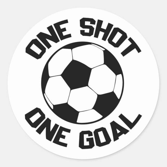 cool soccer sports word art classic round sticker (Front)