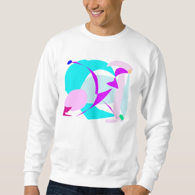 Cool Soft Water Nature Ice Bird Glacier Sweatshirt (Front)