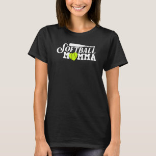 Cool Softball Momma For Mum Women Proud Ball Spor T-Shirt