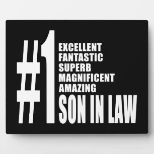 Cool Sons in Law : Number One Son in Law Plaque