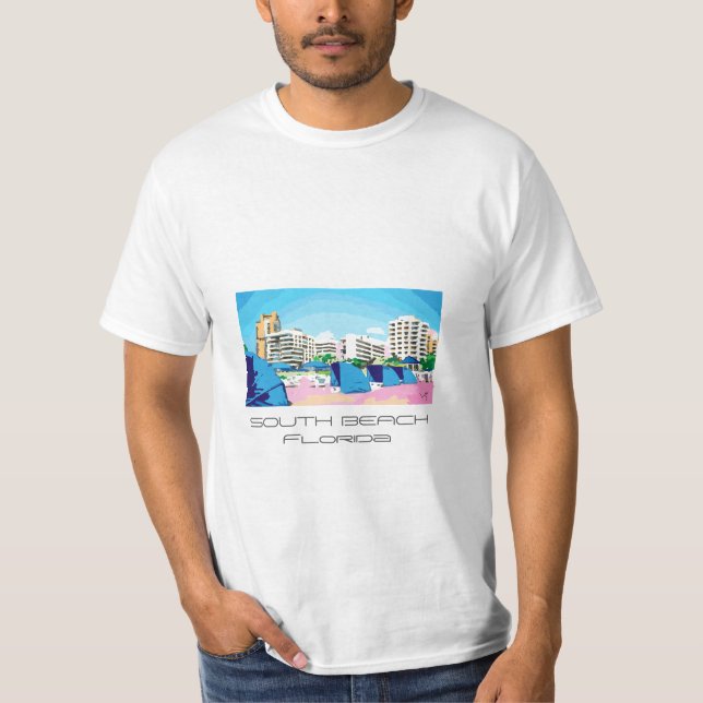 Cool SOUTH BEACH, MIAMI, FLORIDA T-shirt (Front)