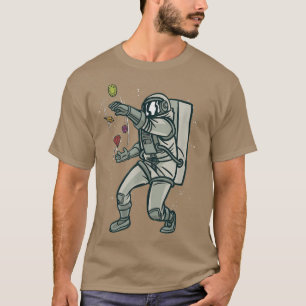 Cool space design with an astronaut juggling gems T-Shirt