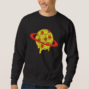 Cool Space Pizza I Love Pizza Planet Graphic De Sweatshirt