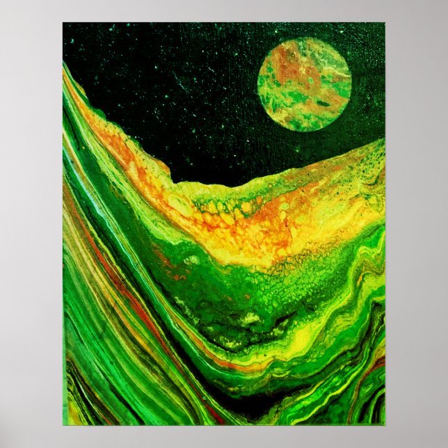 Cool space poster, sci-fi poster (Front)