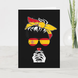 Cool Spanish Coffee Mama Mom Girl Sis Aunt Spain F Card