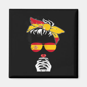 Cool Spanish Coffee Mama Mom Girl Sis Aunt Spain F Magnet
