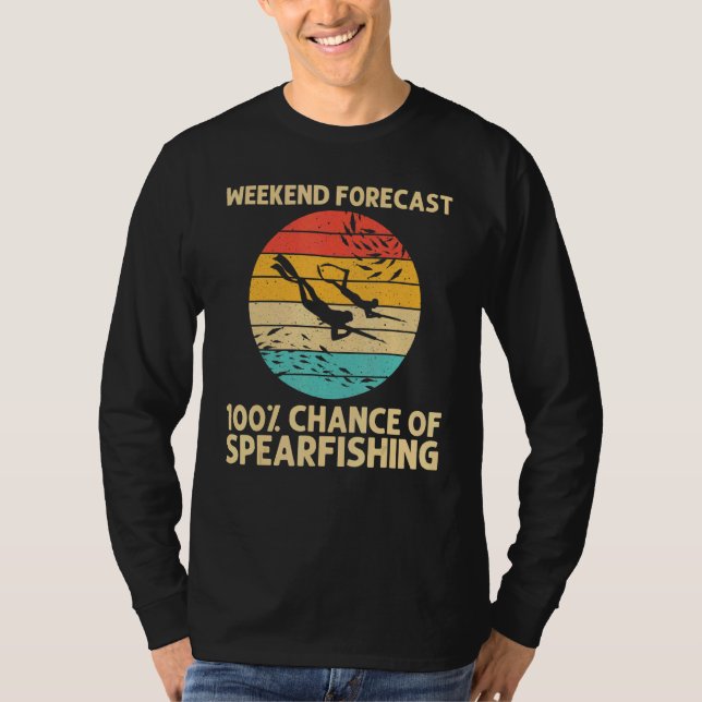 Cool Spearfishing For Men Women Ocean Diving Spear T-Shirt (Front)