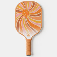 Cool Spiral Swirl Retro Rays Custom Text Name