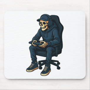 Cool Spooky Video Game Costume Mouse Pad