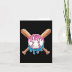 Cool Sport Baseball Home Plate Drip With Sprinkles Card