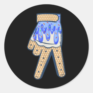 Cool Sport Baseball Home Plate Drip With Sprinkles Classic Round Sticker